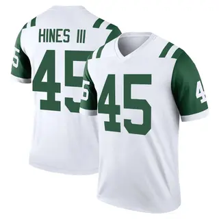 New York Jets Youth Anthony Hines III Legend Classic Alternate Jersey - White