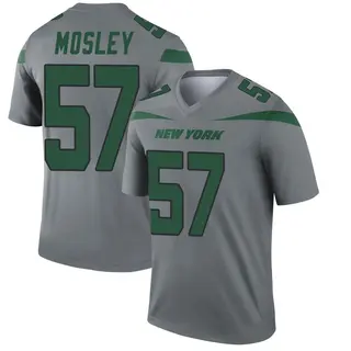 New York Jets Youth C.J. Mosley Legend Inverted Jersey - Gray