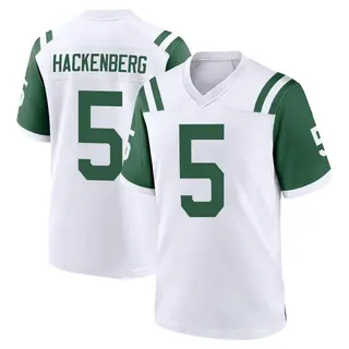 New York Jets Youth Christian Hackenberg Game Classic Alternate Jersey - White