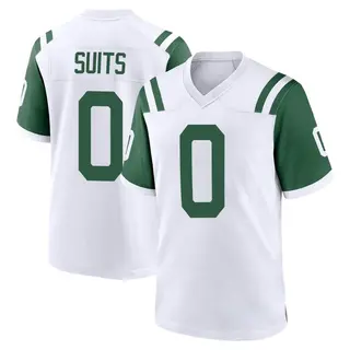 New York Jets Youth Colby Suits Game Classic Alternate Jersey - White