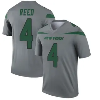 New York Jets Youth D.J. Reed Legend Inverted Jersey - Gray