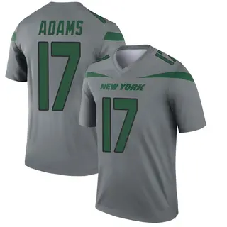 New York Jets Youth Davante Adams Legend Inverted Jersey - Gray