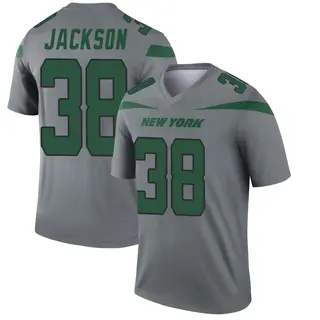 New York Jets Youth Deon Jackson Legend Inverted Jersey - Gray