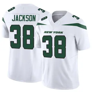 New York Jets Youth Deon Jackson Limited Vapor F.U.S.E. Jersey - White