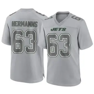 New York Jets Youth Grant Hermanns Game Atmosphere Fashion Jersey - Gray