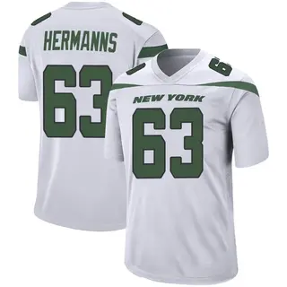 New York Jets Youth Grant Hermanns Game Spotlight Jersey - White