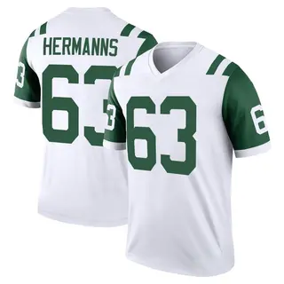 New York Jets Youth Grant Hermanns Legend Classic Alternate Jersey - White