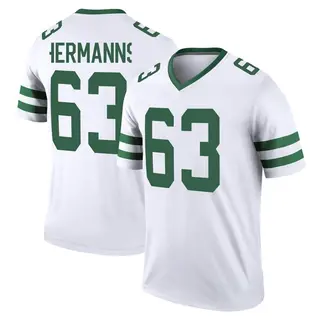 New York Jets Youth Grant Hermanns Legend Legacy Jersey - White