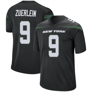 New York Jets Youth Greg Zuerlein Game Stealth Jersey - Black