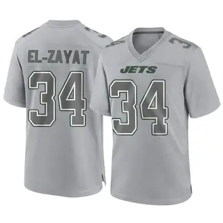 New York Jets Youth Hamze El-Zayat Game Atmosphere Fashion Jersey - Gray