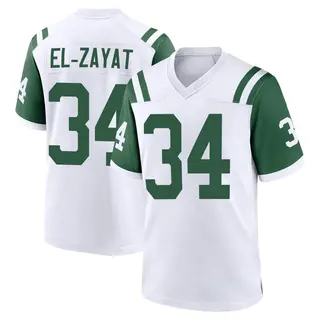 New York Jets Youth Hamze El-Zayat Game Classic Alternate Jersey - White