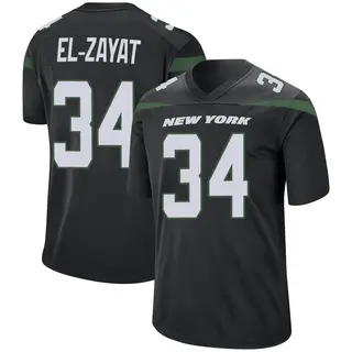 New York Jets Youth Hamze El-Zayat Game Stealth Jersey - Black