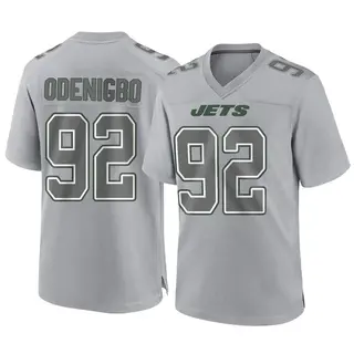 New York Jets Youth Ifeadi Odenigbo Game Atmosphere Fashion Jersey - Gray