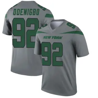 New York Jets Youth Ifeadi Odenigbo Legend Inverted Jersey - Gray