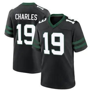 New York Jets Youth Irvin Charles Game Legacy Alternate Jersey - Black