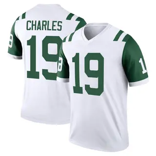 New York Jets Youth Irvin Charles Legend Classic Alternate Jersey - White