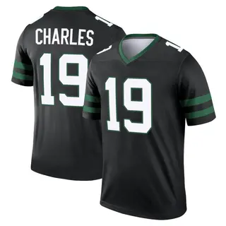 New York Jets Youth Irvin Charles Legend Legacy Jersey - Black