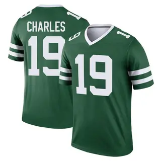 New York Jets Youth Irvin Charles Legend Legacy Jersey - Green