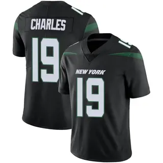 New York Jets Youth Irvin Charles Limited Stealth Vapor Jersey - Black