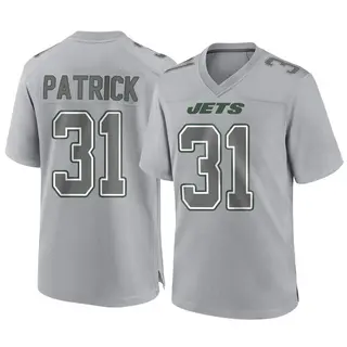 New York Jets Youth Jacques Patrick Game Atmosphere Fashion Jersey - Gray