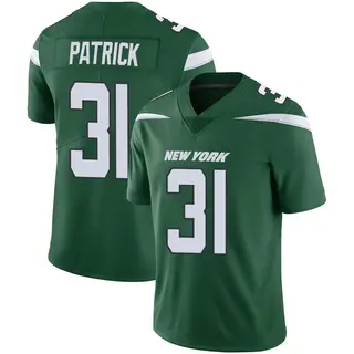 New York Jets Youth Jacques Patrick Limited Gotham Vapor Jersey - Green