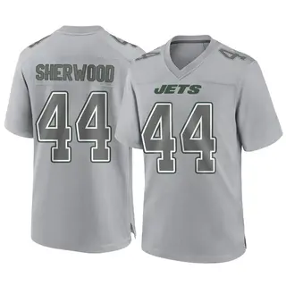 New York Jets Youth Jamien Sherwood Game Atmosphere Fashion Jersey - Gray