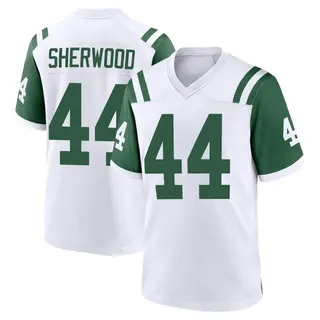 New York Jets Youth Jamien Sherwood Game Classic Alternate Jersey - White