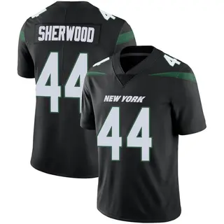 New York Jets Youth Jamien Sherwood Limited Stealth Vapor Jersey - Black