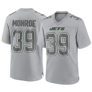 New York Jets Youth Jarius Monroe Game Atmosphere Fashion Jersey - Gray