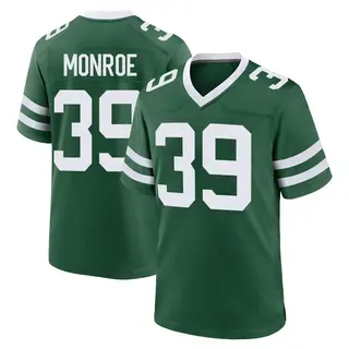 New York Jets Youth Jarius Monroe Game Legacy Jersey - Green