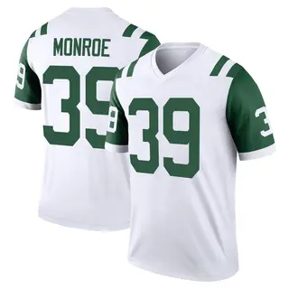 New York Jets Youth Jarius Monroe Legend Classic Alternate Jersey - White