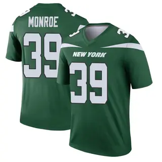 New York Jets Youth Jarius Monroe Legend Gotham Player Jersey - Green