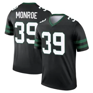 New York Jets Youth Jarius Monroe Legend Legacy Jersey - Black