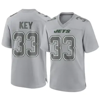 New York Jets Youth Jaylen Key Game Atmosphere Fashion Jersey - Gray