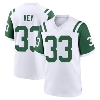 New York Jets Youth Jaylen Key Game Classic Alternate Jersey - White