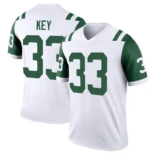 New York Jets Youth Jaylen Key Legend Classic Alternate Jersey - White