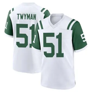 New York Jets Youth Jaylen Twyman Game Classic Alternate Jersey - White