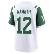 New York Jets Youth Joe Namath Game Classic Alternate Jersey - White