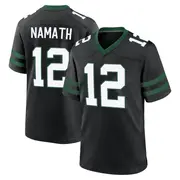 New York Jets Youth Joe Namath Game Legacy Alternate Jersey - Black