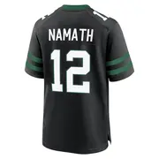 New York Jets Youth Joe Namath Game Legacy Alternate Jersey - Black