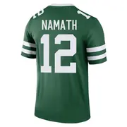 New York Jets Youth Joe Namath Legend Legacy Jersey - Green