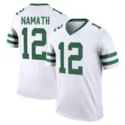 New York Jets Youth Joe Namath Legend Legacy Jersey - White