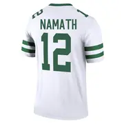 New York Jets Youth Joe Namath Legend Legacy Jersey - White