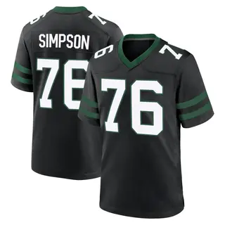 New York Jets Youth John Simpson Game Legacy Alternate Jersey - Black