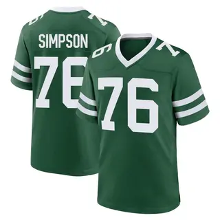 New York Jets Youth John Simpson Game Legacy Jersey - Green