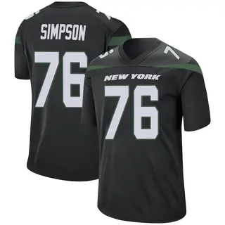 New York Jets Youth John Simpson Game Stealth Jersey - Black