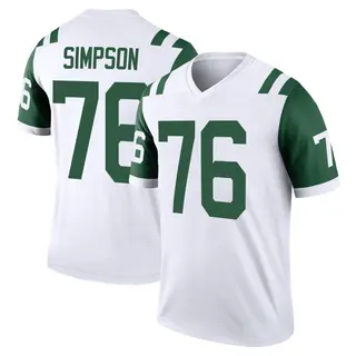 New York Jets Youth John Simpson Legend Classic Alternate Jersey - White