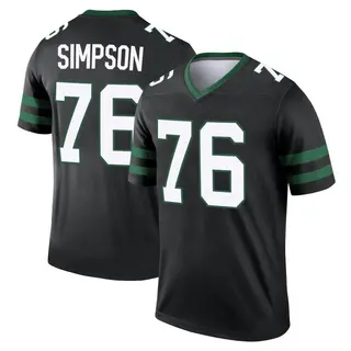 New York Jets Youth John Simpson Legend Legacy Jersey - Black