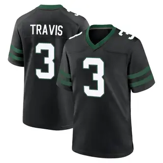 New York Jets Youth Jordan Travis Game Legacy Alternate Jersey - Black