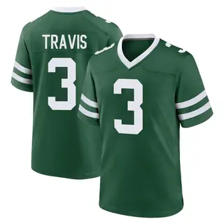 New York Jets Youth Jordan Travis Game Legacy Jersey - Green